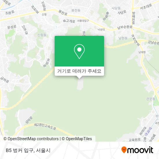 B5 벙커 입구 지도