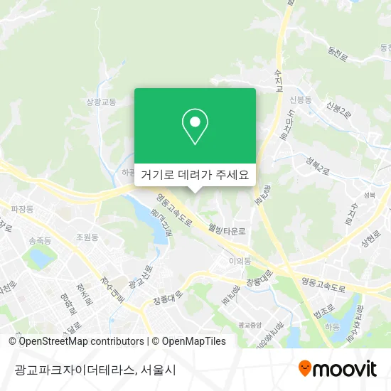 광교파크자이더테라스 지도