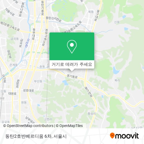 동탄2호반베르디움 6차 지도