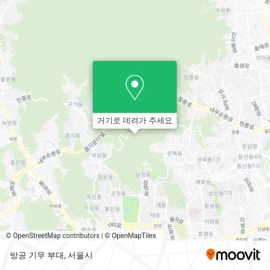 방공 기무 부대 지도
