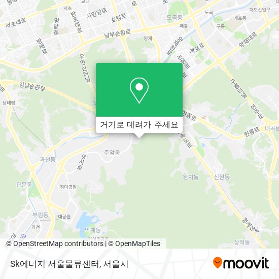 Sk에너지 서울물류센터 지도