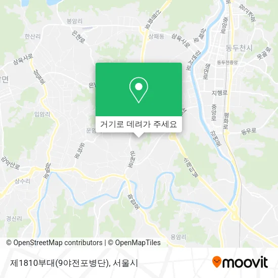 제1810부대(9야전포병단) 지도