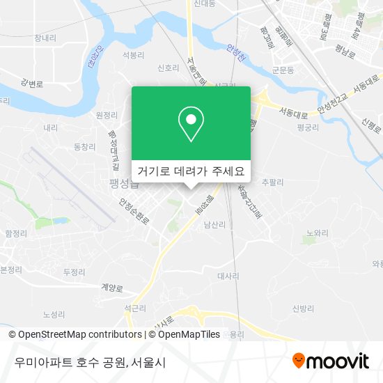 우미아파트 호수 공원 지도