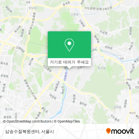 삼송수질복원센터 지도