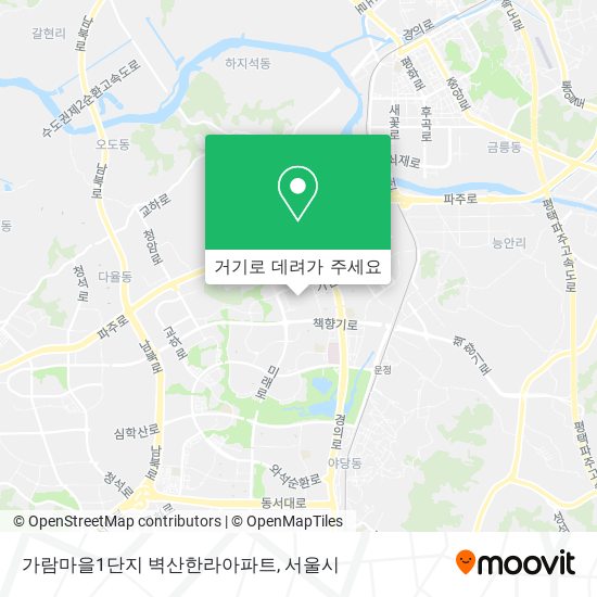 가람마을1단지 벽산한라아파트 지도