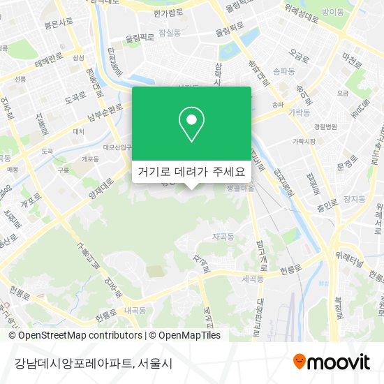 강남데시앙포레아파트 지도