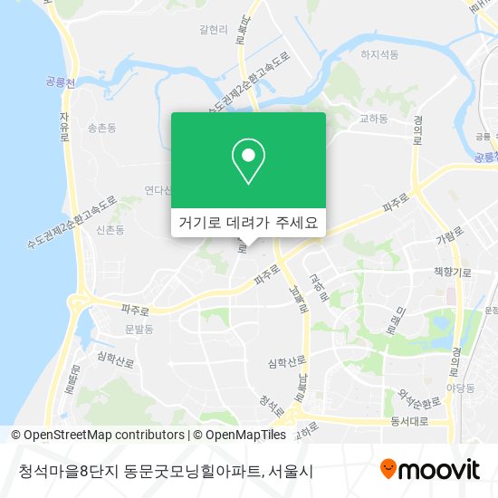 청석마을8단지 동문굿모닝힐아파트 지도