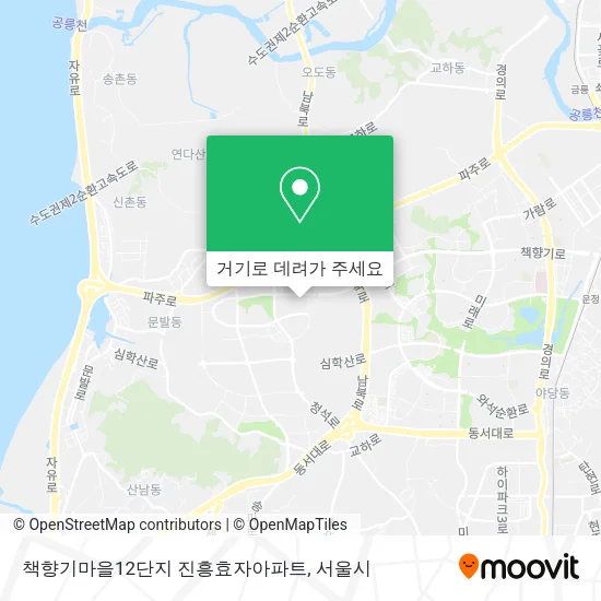 책향기마을12단지 진흥효자아파트 지도