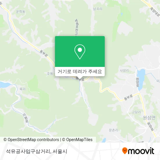 석유공사입구삼거리 지도