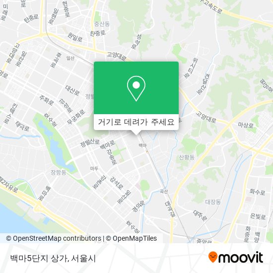 백마5단지 상가 지도