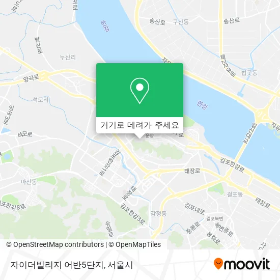 자이더빌리지 어반5단지 지도