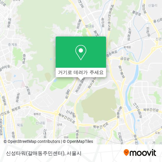 신성타워(갈매동주민센터) 지도