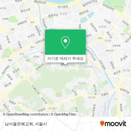 남서울은혜교회 지도