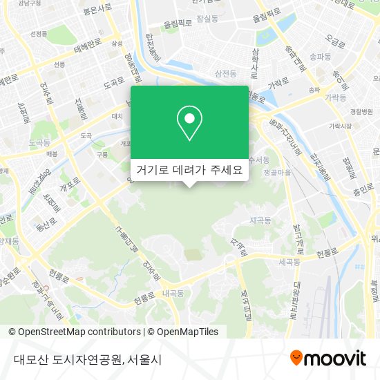 대모산 도시자연공원 지도