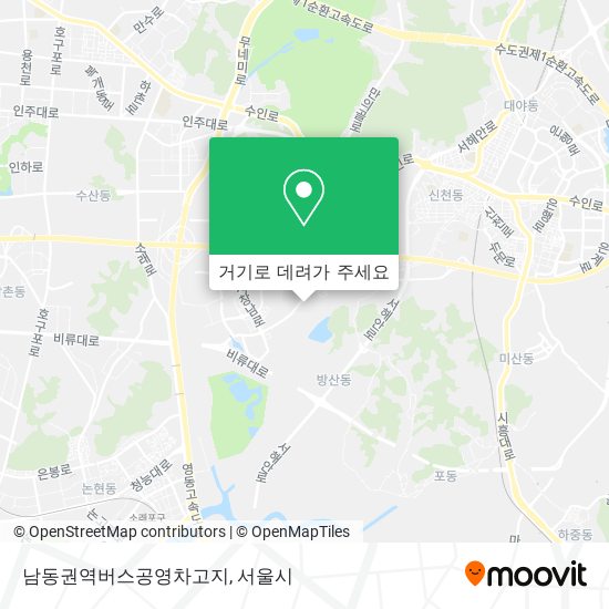 남동권역버스공영차고지 지도