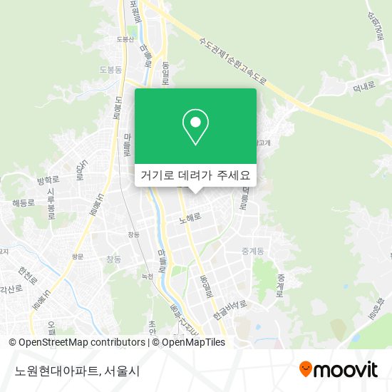 노원현대아파트 지도