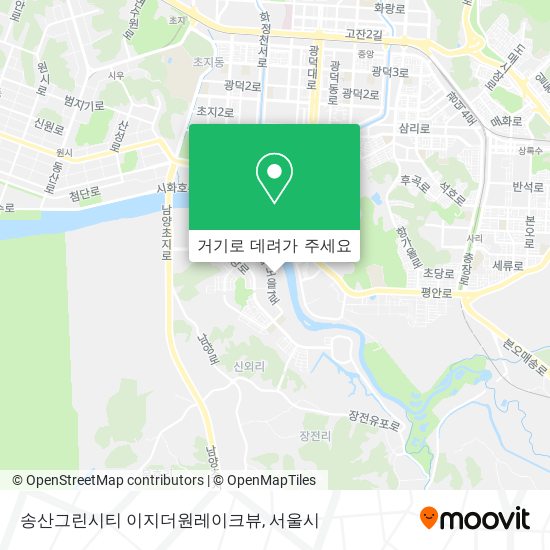 송산그린시티 이지더원레이크뷰 지도