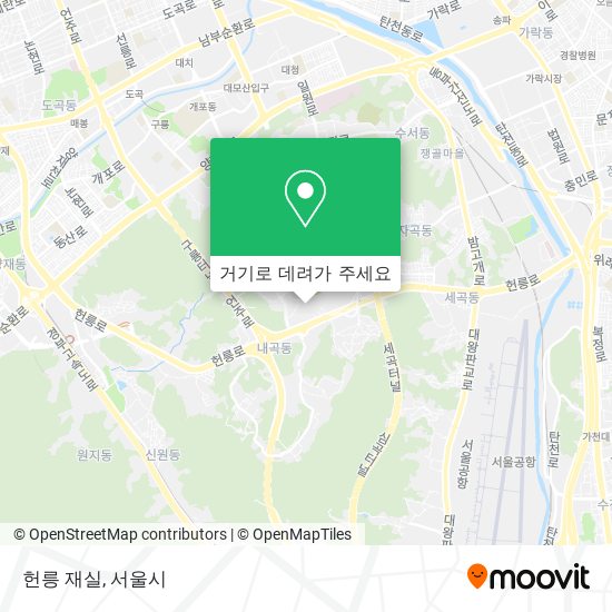 헌릉 재실 지도