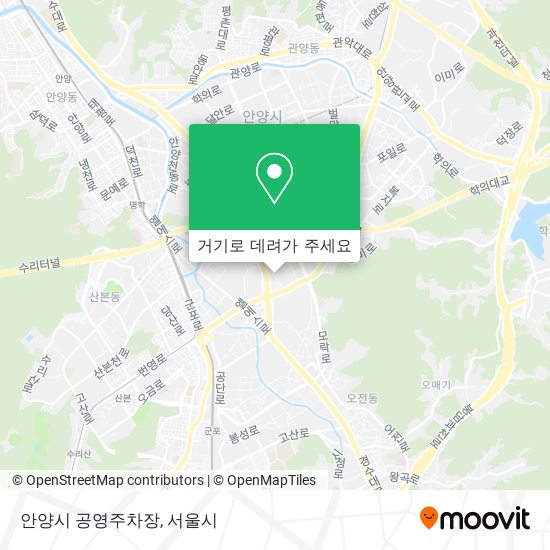 안양시 공영주차장 지도