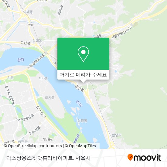 덕소쌍용스윗닷홈리버아파트 지도
