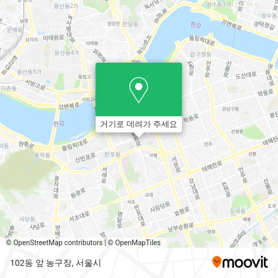 102동 앞 농구장 지도