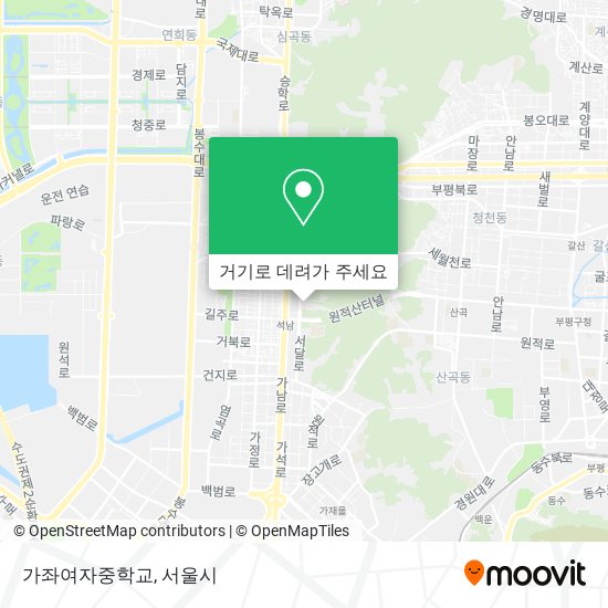 가좌여자중학교 지도