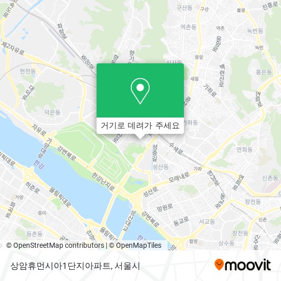 상암휴먼시아1단지아파트 지도
