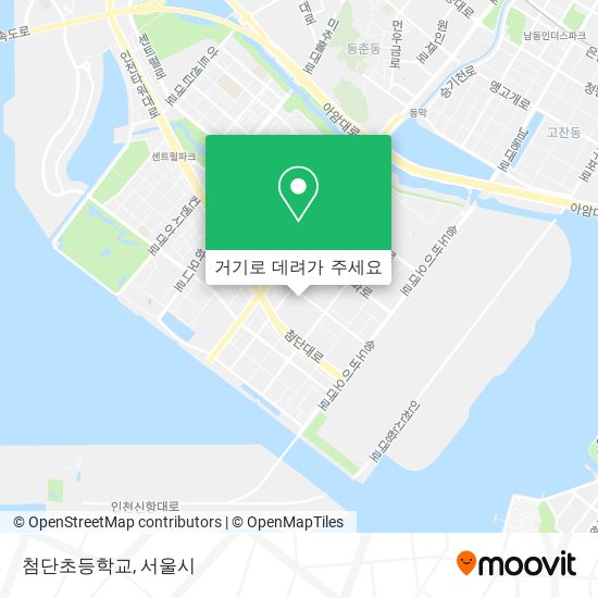 첨단초등학교 지도
