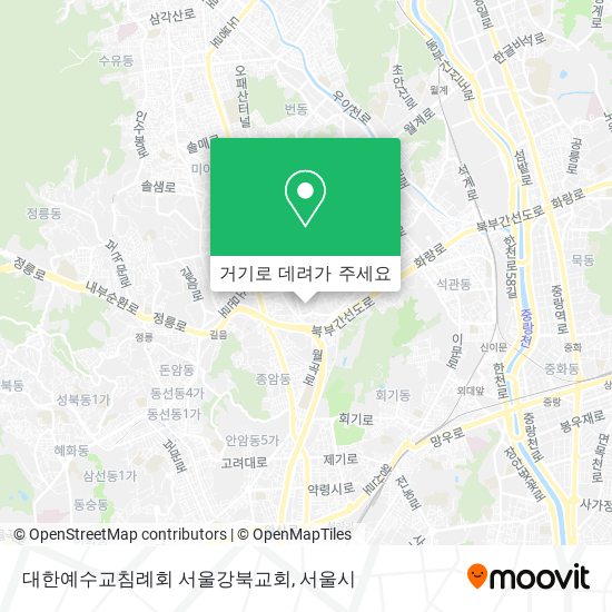 대한예수교침례회 서울강북교회 지도