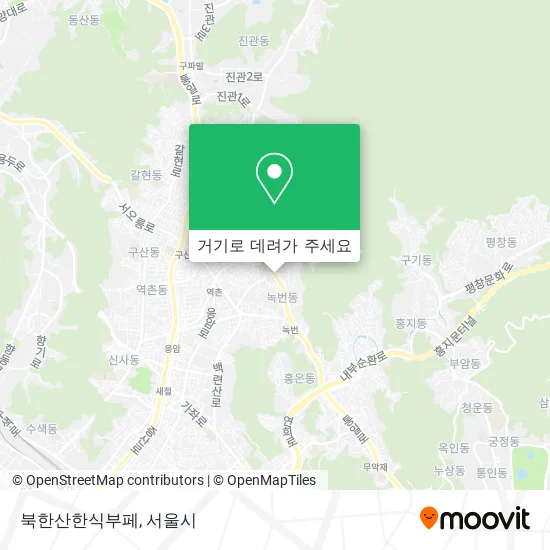 북한산한식부페 지도