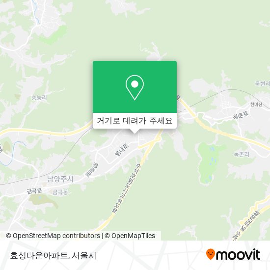 효성타운아파트 지도