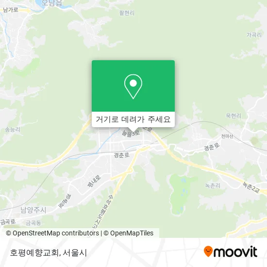 호평예향교회 지도