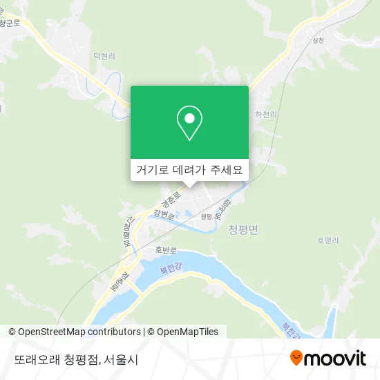 또래오래 청평점 지도
