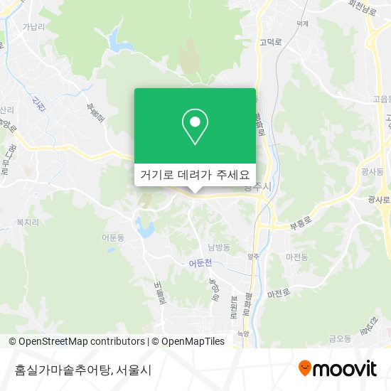 홈실가마솥추어탕 지도