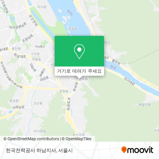 한국전력공사 하남지사 지도