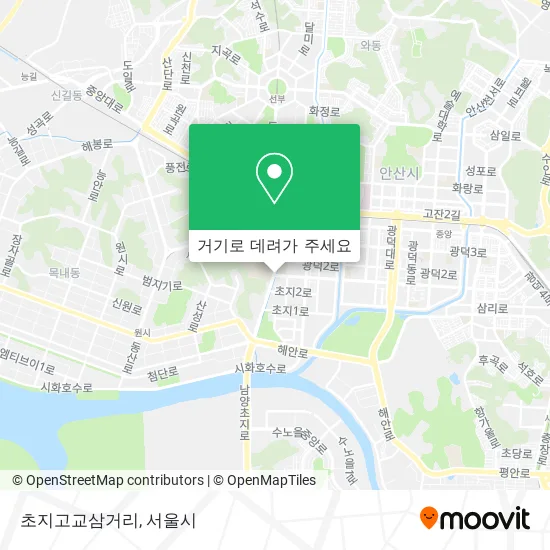 초지고교삼거리 지도