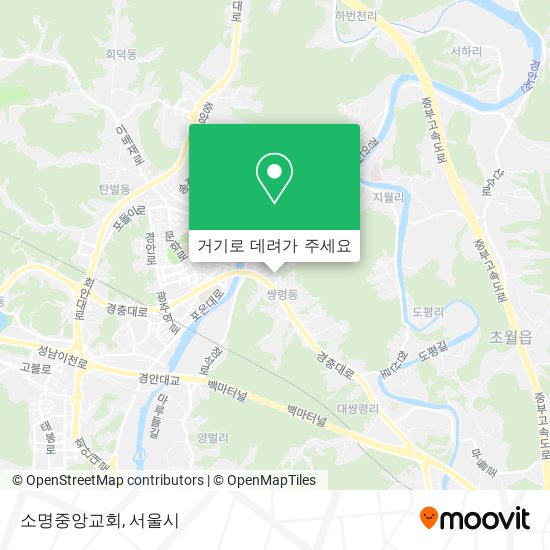 소명중앙교회 지도