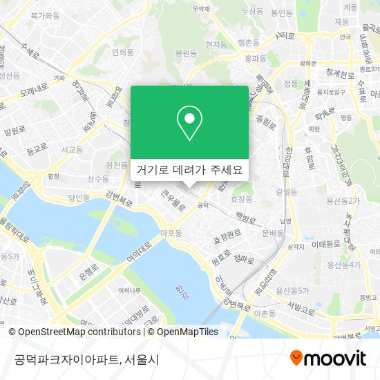 공덕파크자이아파트 지도