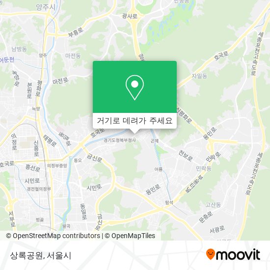 상록공원 지도