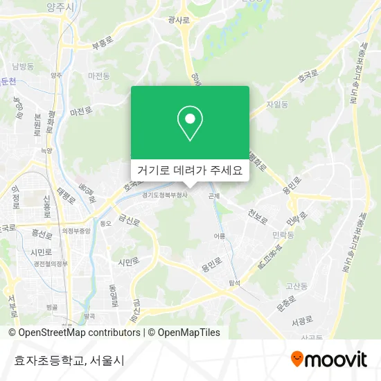 효자초등학교 지도