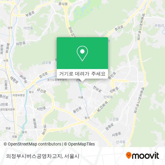 의정부시버스공영차고지 지도