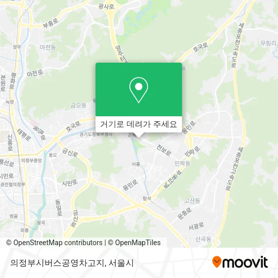 의정부시버스공영차고지 지도
