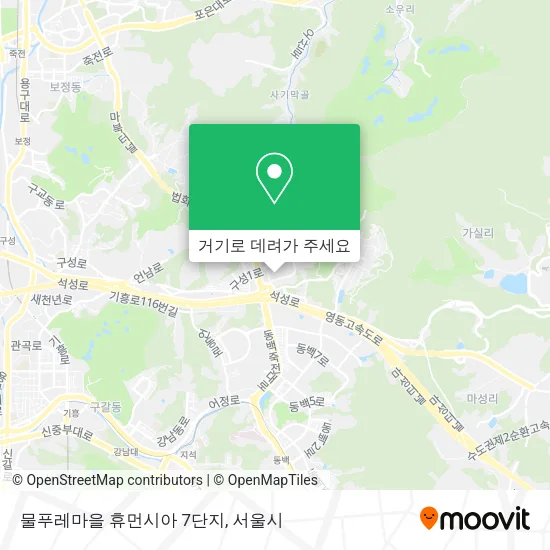 물푸레마을 휴먼시아 7단지 지도
