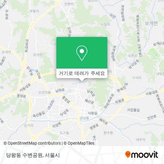 당왕동 수변공원 지도