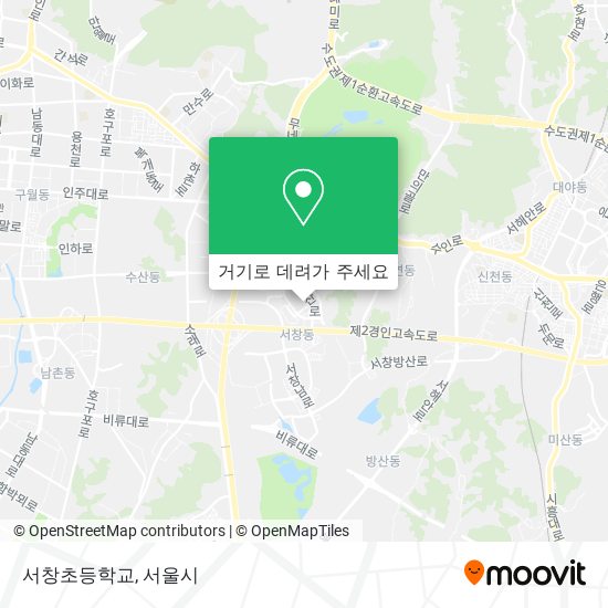 서창초등학교 지도