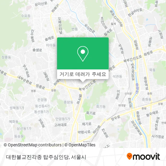 대한불교진각종 탑주심인당 지도