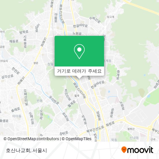 호산나교회 지도