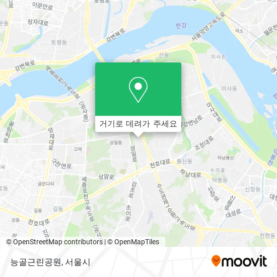 능골근린공원 지도