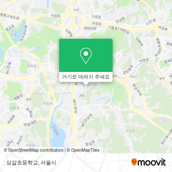 상갈초등학교 지도