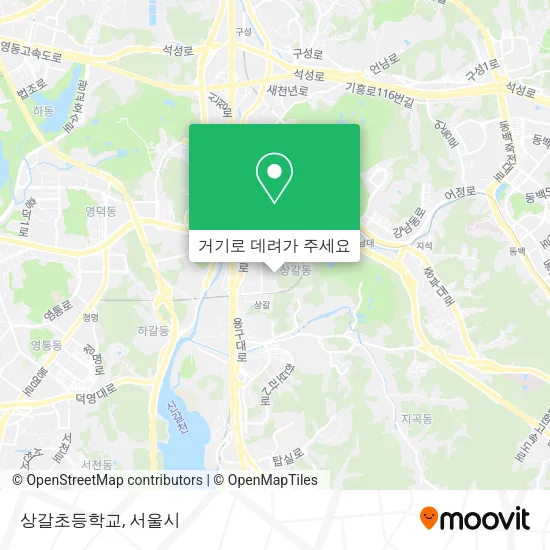 상갈초등학교 지도